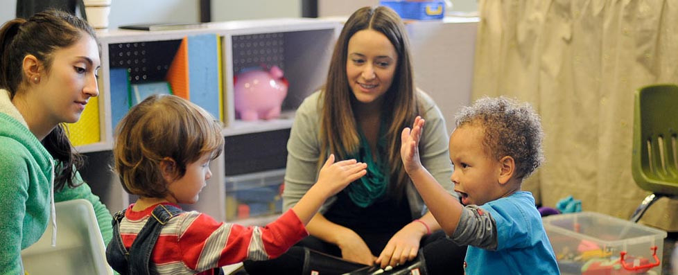 Teacher with Students