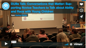 Supporting Novice Teachers to Talk about Ability and Race with Young Children