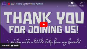 2021 Haring Center Auction video